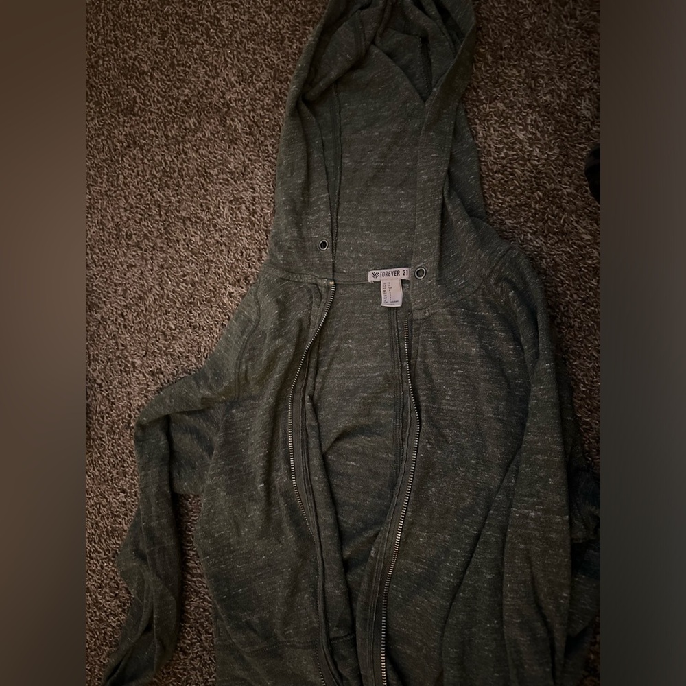 Forever 21 olive women hoodie